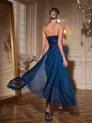 Agrafena Strapless Split Maxi Dress