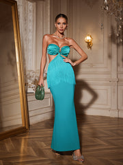 Agueda Strapless Cutout Bandage Dress