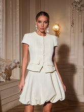 Ailith Short Sleeve Bud Skirt Set