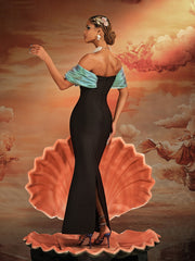 Ajani Off Shoulder Bead Bandage Maxi Dress