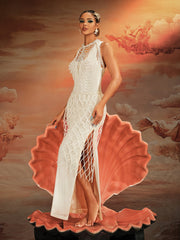 Akim Pearl Beaded Skirt