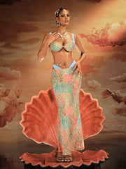 Alaqua Printed Swimwear Two Piece Set