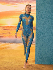 Albie Floral Rhinestone Jumpsuit