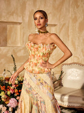 Allete Strapless Floral Printed Top