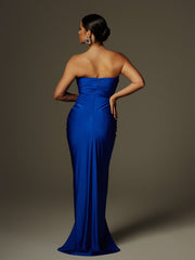 Arlyn Strapless Draped Cutout Maxi Dress