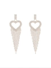 Rory Heart Tassel Earrings