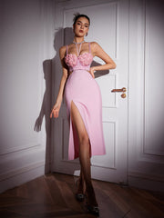 Bevverly Flower Pearl Skirt Set