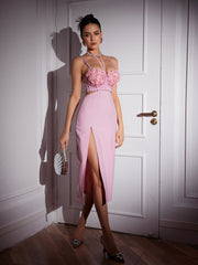 Bevverly Flower Pearl Skirt Set