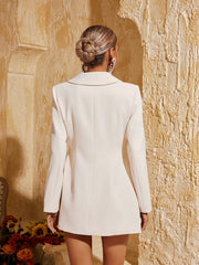 Caelthar Long Sleeve Button Up Flower Blazer