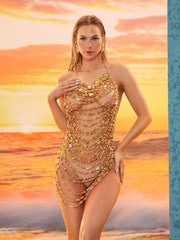 Caleb Gemstone Beaded Dress