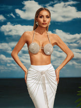 Cassim Halterneck Crystal Bralette