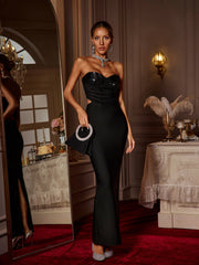 Dajuan Strapless Cutout Bandage Maxi Dress