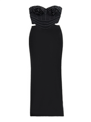 Dajuan Strapless Cutout Bandage Maxi Dress