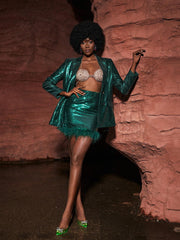 Dovie Sequin Blazer Set