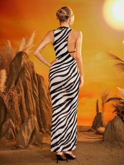 Drazelle Sleeveless Cutout Maxi Dress