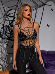 Eila Spider Web Pearl Top