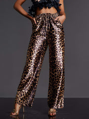 Enabarri Leopard Satin Pants