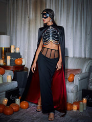 Esther Cape Skirt Three Piece Set