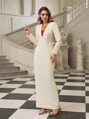 Faeldriel Chain Rhinestone Maxi Dress