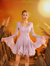 Faldrex Flare Sleeve Ruffle Mini Dress In Pink