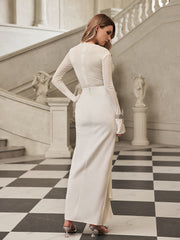 Fyrixon Long Sleeve Ruched Skirt Set