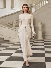 Fyrixon Long Sleeve Ruched Skirt Set