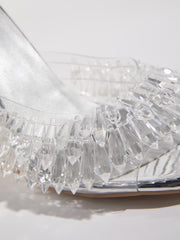 Gexelle Crystal Fringe Slippers