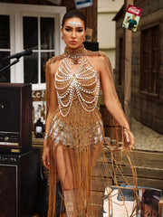 Gordon Fringe Pearl Beaded Bralette