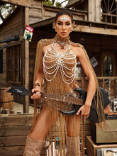 Gordon Fringe Pearl Beaded Bralette