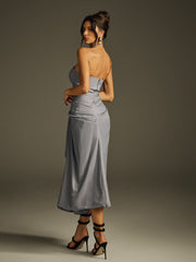 Helara Strapless Ruched Skirt Set