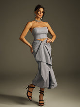 Helara Strapless Ruched Skirt Set