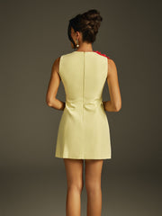 Ixion Sleeveless Flower Mini Dress