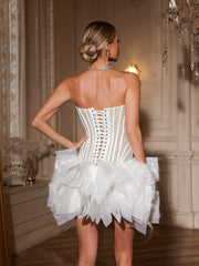 Jareth Strapless Ruched Mini Dress