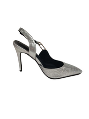 Jaxxon Crystal Heels In Silver