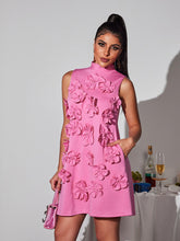 Liluri Sleeveless Flower Mini Dress