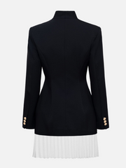 Linux Pleated Blazer Mini Dress