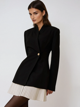 Linux Pleated Blazer Mini Dress