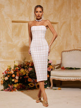 Lyman Strapless Printed Midi Dress