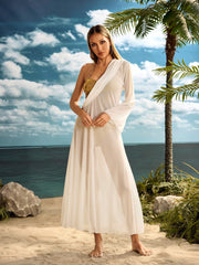 Maelthas Metallic Bikini Three Piece Set