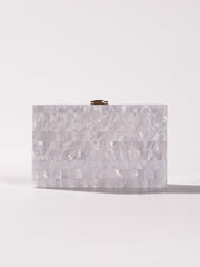 Mahesa Acrylic Convertible Clutch In White