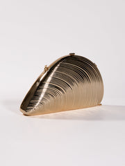 Maija Seashell Convertible Clutch In Champagne