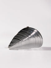 Maika Seashell Convertible Clutch In Silver