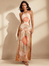 Nitara Cutout Printed Swimwear Two Piece Set