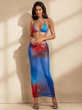 Nivard Floral Bikini Three Piece Set