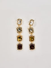 Oaelara Crystal Square Necklace Set