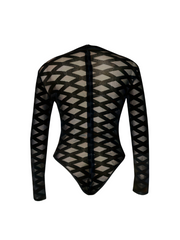 Olythra Long Sleeve Mesh Bodysuit