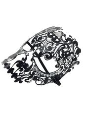 Olyxra Rhinestone Metallic Mask