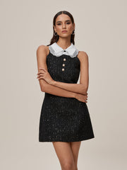 Omolara Rhinestone Sequin Mini Dress