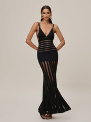 Onaona Plunge Neck Dress Set