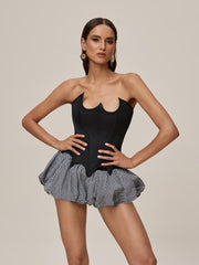 Ondina Strapless Lace Up Skirt Set